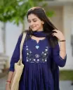 Malmal Blue Kurti Set