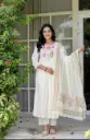Embroidered anarkali three pcs 