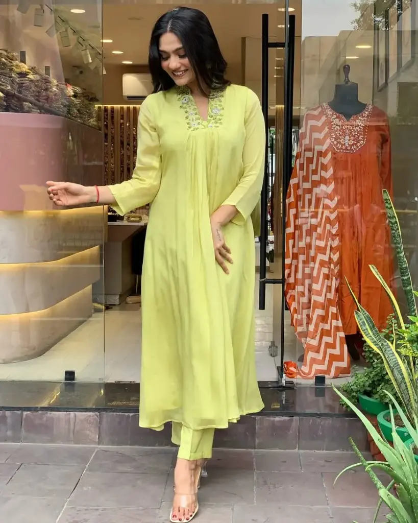 Yellow Kurti Set (M)
